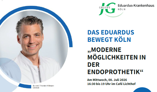 Moderne Möglichkeiten in der Endoprothetik – 08.07.2026 Infoabend für Gesundheitsinteressierte